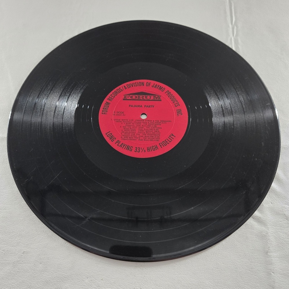 Pajama Party Teenagers, Cleftones Vinyl LP Forum Records Vintage Good+ Tested - Picture 9 of 12
